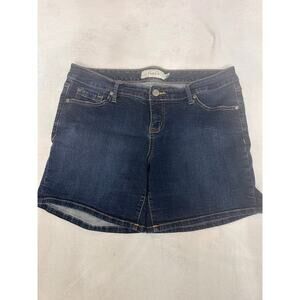 Torrid Denim Shorts Size 14 Dark Wash Mid Rise
